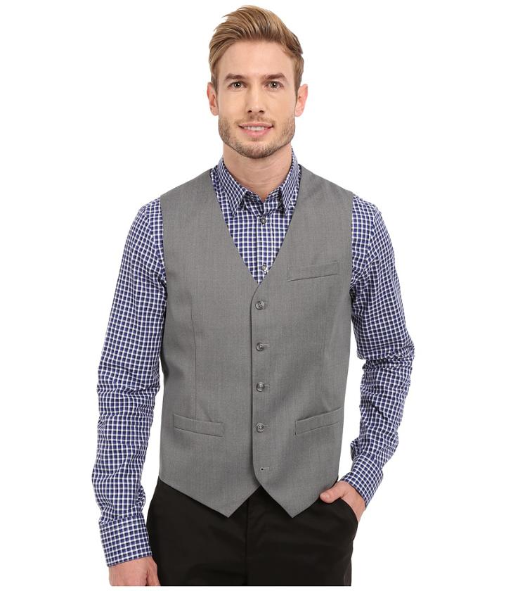 Perry Ellis - Textured Diamond Suit Vest