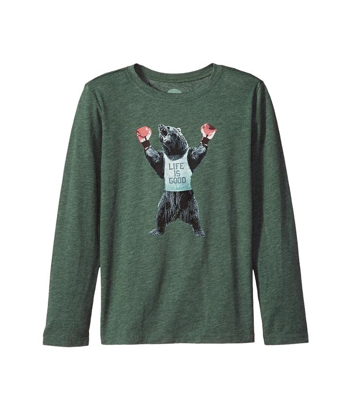 Life Is Good Kids - Boxing Bear Long Sleeve Cool Tee