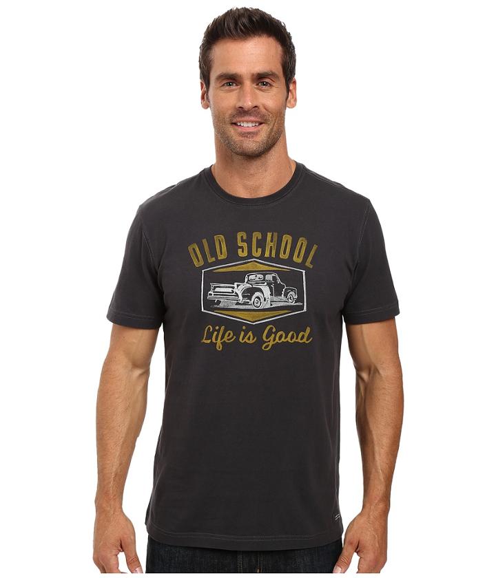 Life Is Good - Old School Pickup Truck Crusher Tee