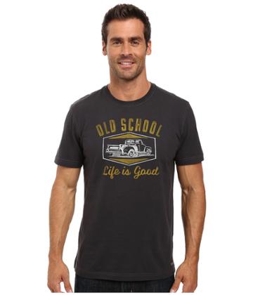 Life Is Good - Old School Pickup Truck Crusher Tee