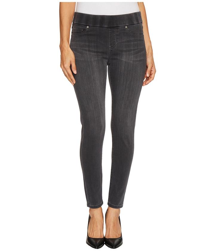 Liverpool - Petite Sienna Pull-on Ankle In Silky Soft Denim In Meteorite Wash