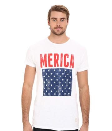 The Original Retro Brand - Short Sleeve Vintage Cotton Merica Tee