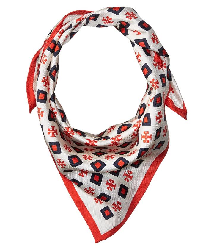 Tory Burch - Milano Square Silk Neckerchief Scarf