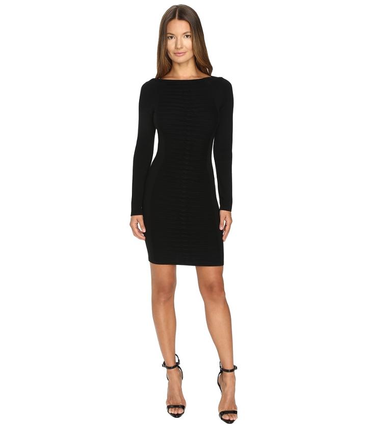 Versace Collection - Long Sleeve Knit Boat Neck Dress