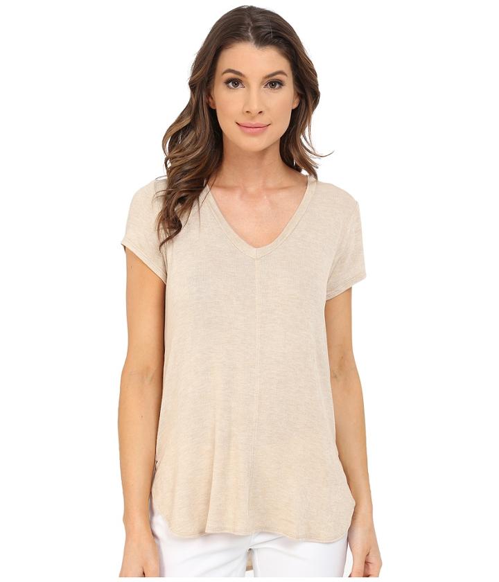 Bobeau - Adley V-neck High-low T-shirt