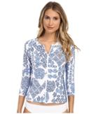 Tommy Bahama - Stamped Medallion 3/4 Sleeve Rashguard