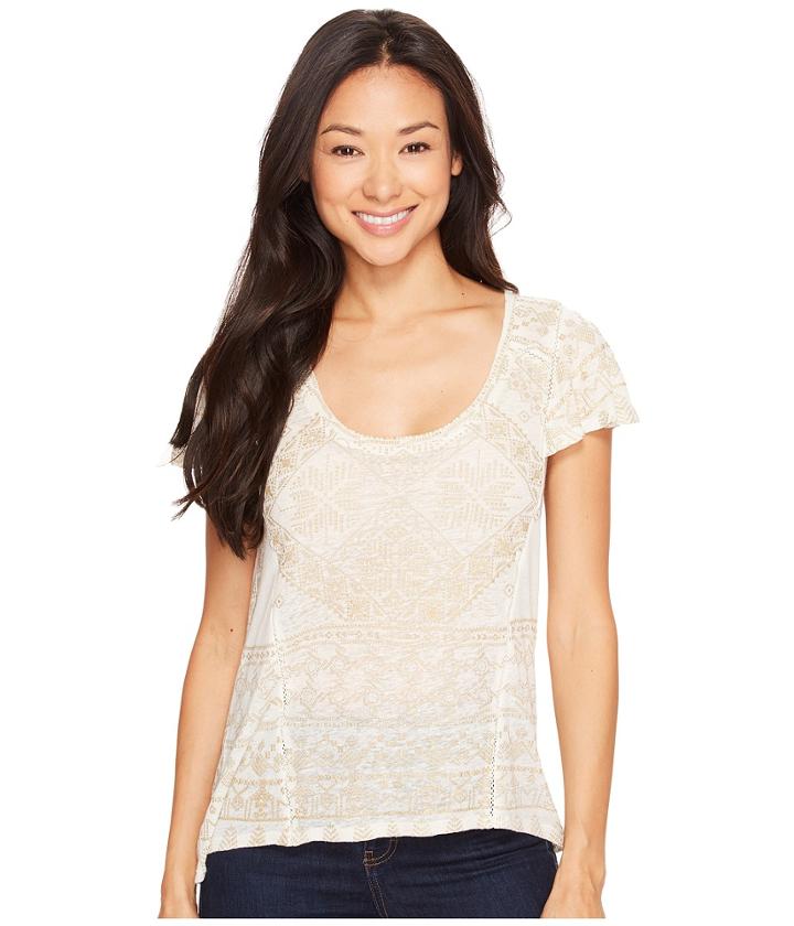 Lucky Brand - Metallic Geo Top