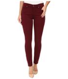 7 For All Mankind - The Ankle Skinny In Cranberry
