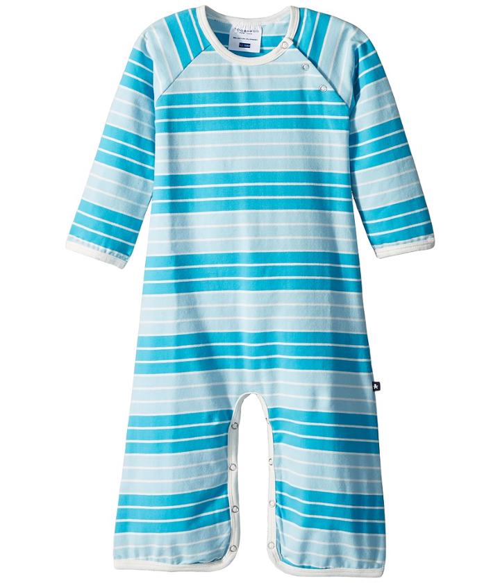 Toobydoo - Aqua Stripe Bootcut Jumpsuit