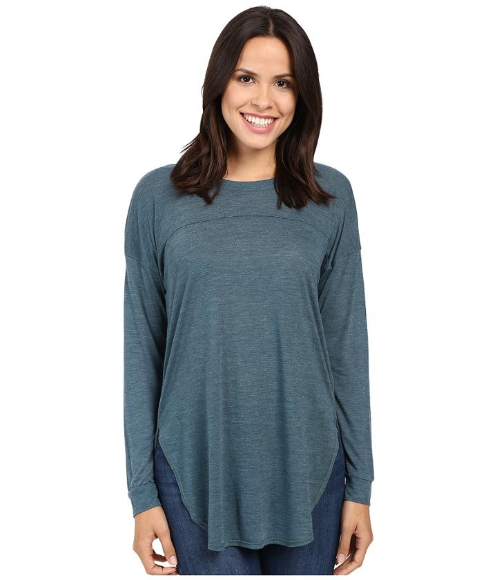 Splendid - Heathered Drop Shoulder Long-sleeve Tee