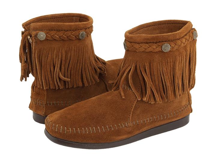 Minnetonka - Hi-top Back Zip Boot