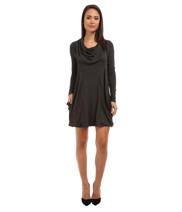 Kensie Cowl Neck Pocket Dress