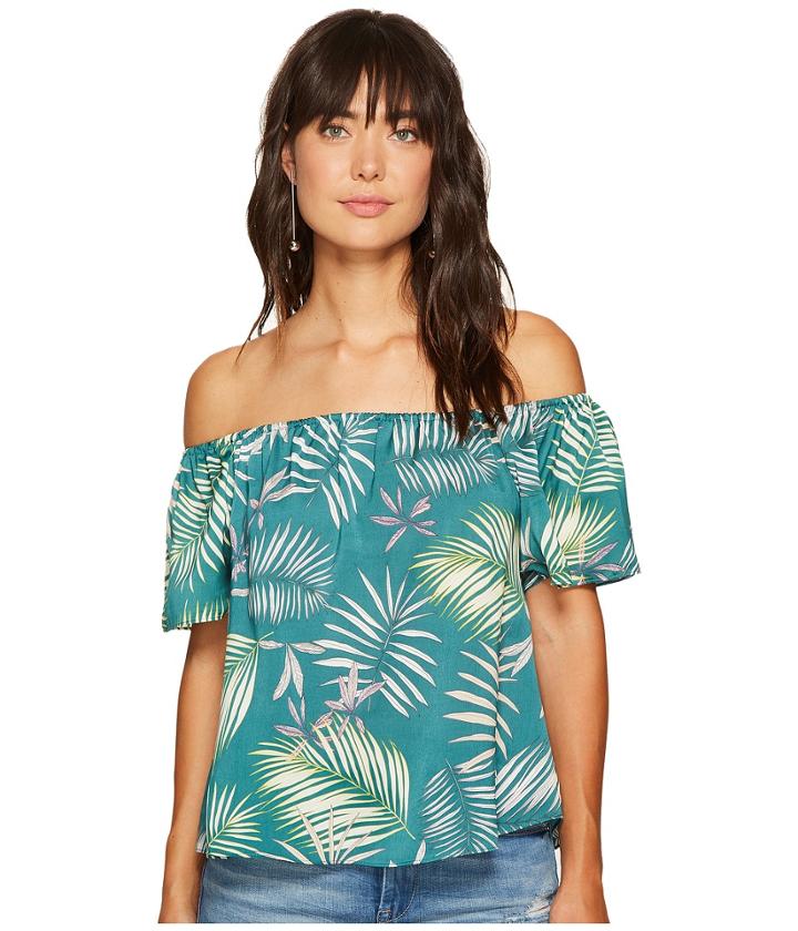 Bb Dakota - Mia Palm Printed Top