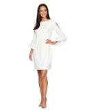 Lauren Ralph Lauren - 130h Luxe Tech Crepe Demi 3/4 Sleeve Day Dress