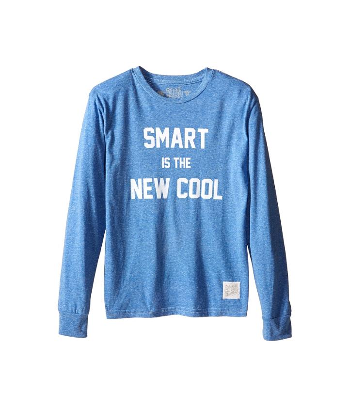 The Original Retro Brand Kids - Smart Is The New Cool Long Sleeve Tri-blend Tee