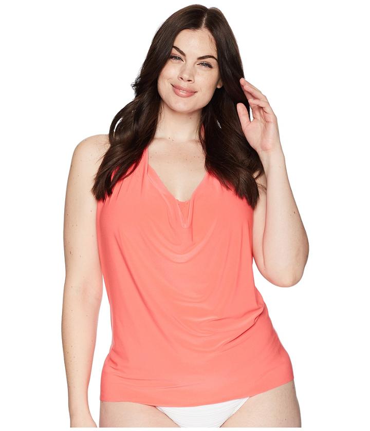 Magicsuit - Plus Size Solid Sophie Tankini Top