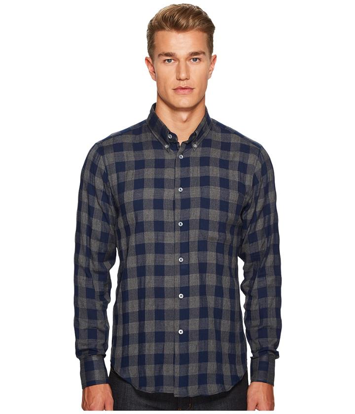 Naked &amp; Famous - Herringbone Check Shirt