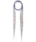 Chan Luu - Embroidered Summer Nights Floral Long Skinny Scarf