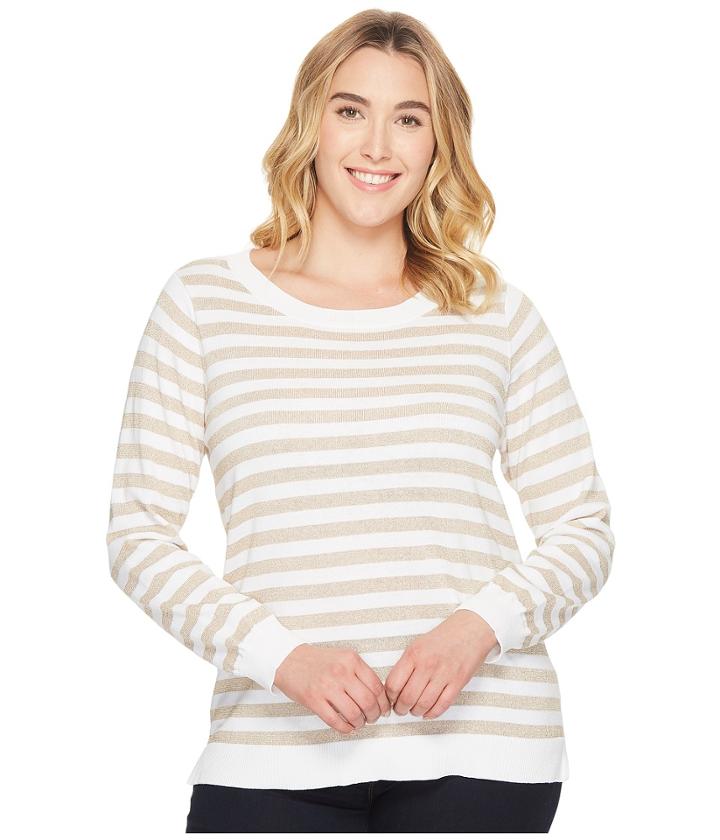 Michael Michael Kors - Plus Size Lurex Stripe Sweater