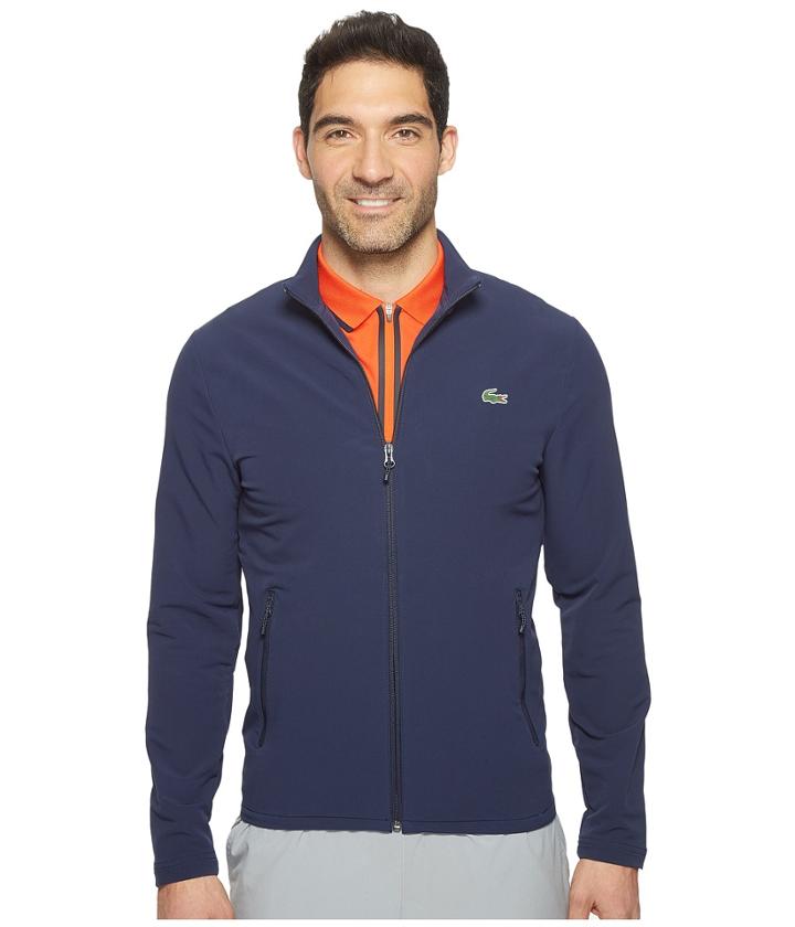 Lacoste - Golf Full Zip Double Face Streth Twill Sweatshirt