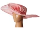 Scala - Sinamay Split Brim With Flower And Feather Trim