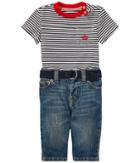 Ralph Lauren Baby - T-shirt Belt Jeans Set