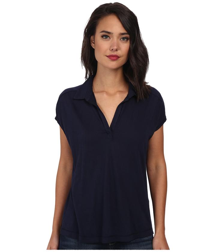 Three Dots - Cap Sleeve Polo