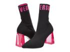 Versus Versace - Bootie Leather Sole H.85 Cotone Stretch Logato