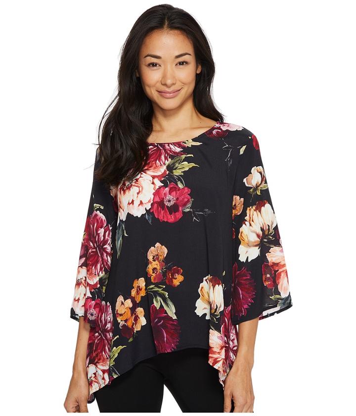 Karen Kane - Floral 3/4 Sleeve Top