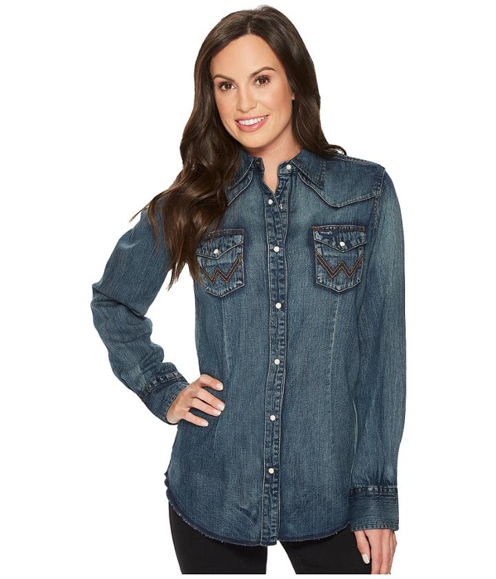 Wrangler - Long Sleeve Snap Western Shirt