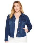 Liverpool - Plus Size Classic Denim Jacket In Powerflex Knit Denim