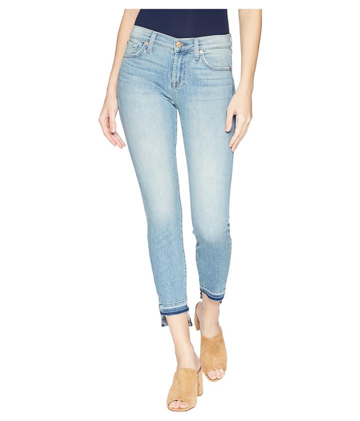 7 For All Mankind - The Ankle Skinny W/ Released Step Hem In Desert Heights