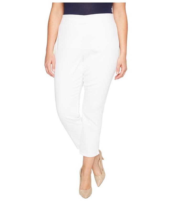 Nydj Plus Size - Plus Size Alina Pull-on Ankle Jeans In Endless White