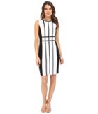 Calvin Klein - Grid Pattern Sheath Dress Cd6x17l9