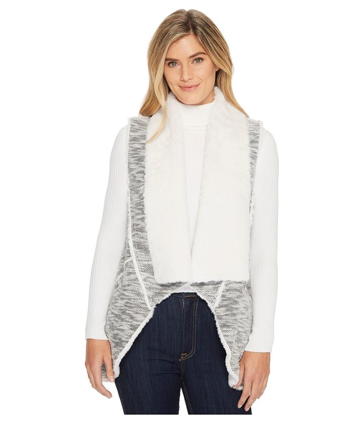 Dylan By True Grit - Classic Tweed Vest With Softest Faux-sherpa Lining And Pockets