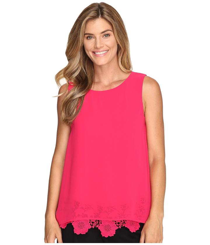 Calvin Klein - Sleeveless Top W/ Lace Bottom