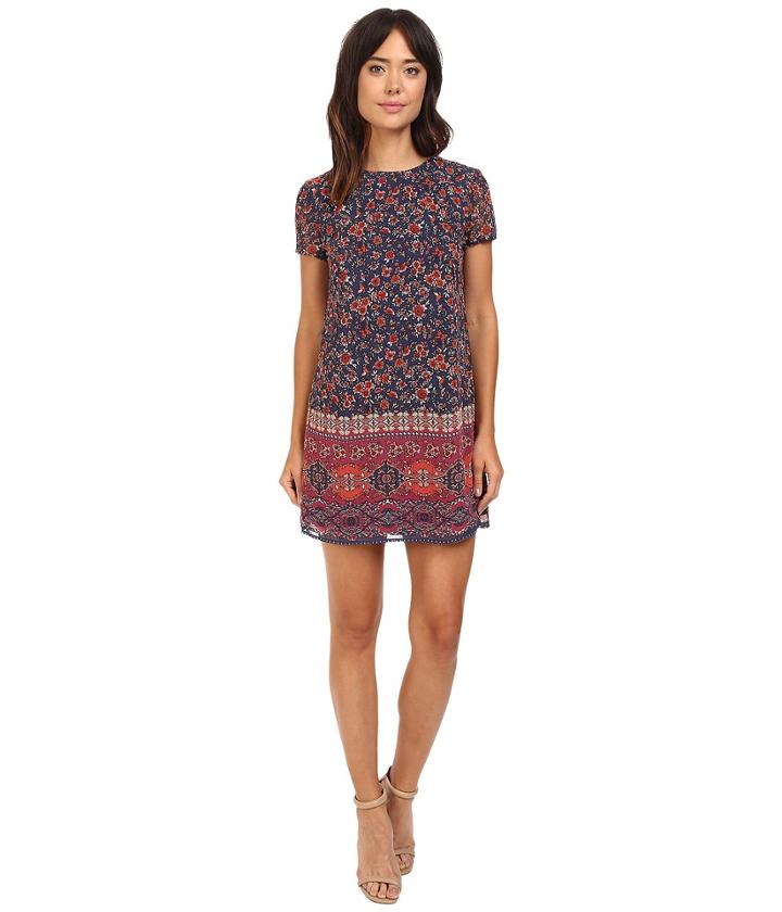 Brigitte Bailey - Jaz Cap Sleeve Printed Dress