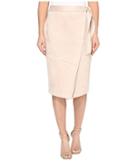Ivanka Trump - Faux Suede Wrap Skirt