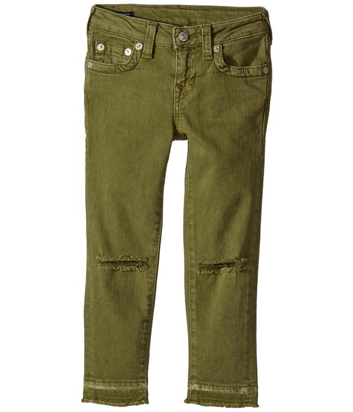 True Religion Kids - Casey Ankle Skinny Jeans In Olive