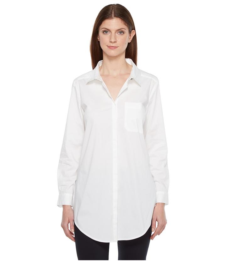 Ivanka Trump - Long Sleeve Stretch Poplin Top