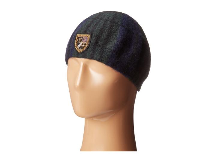 Polo Ralph Lauren - Tartan Beret With Embroidery
