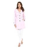 Calvin Klein - Single Breasted Hooded Belted Trench W/ Printed Liner