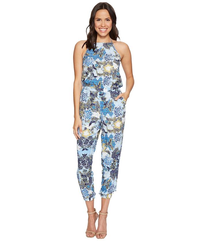 Jack By Bb Dakota - Garnett Wandering Floral Printed Rayon Challis Jumpsuit