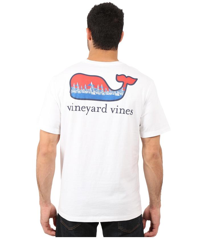 Vineyard Vines - Short Sleeve Regatta Stripe Whale Tee