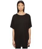 Y's By Yohji Yamamoto - Boat Neck Lyocell Long Sleeve Tee