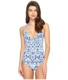 Tommy Bahama - Ikat Empire Seam Halter One-piece