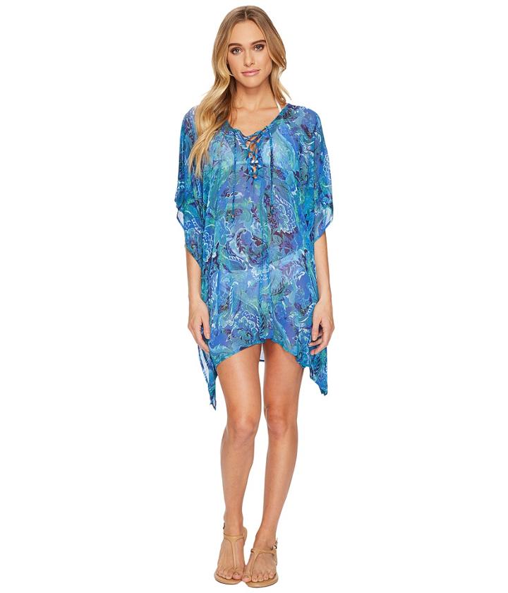 Lauren Ralph Lauren - Exotic Paisley Laced Tunic Cover-up