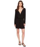 Kenneth Cole - Frenchie Solids Long Sleeve Tunic Dress Cover-up