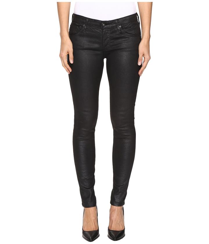 Ag Adriano Goldschmied - Leggings Ankle In Crackle Black