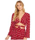 Flynn Skye - Bell Long Sleeve That's A Wrap Crop Top
